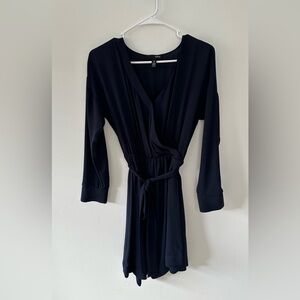 Aqua mini wrap dress